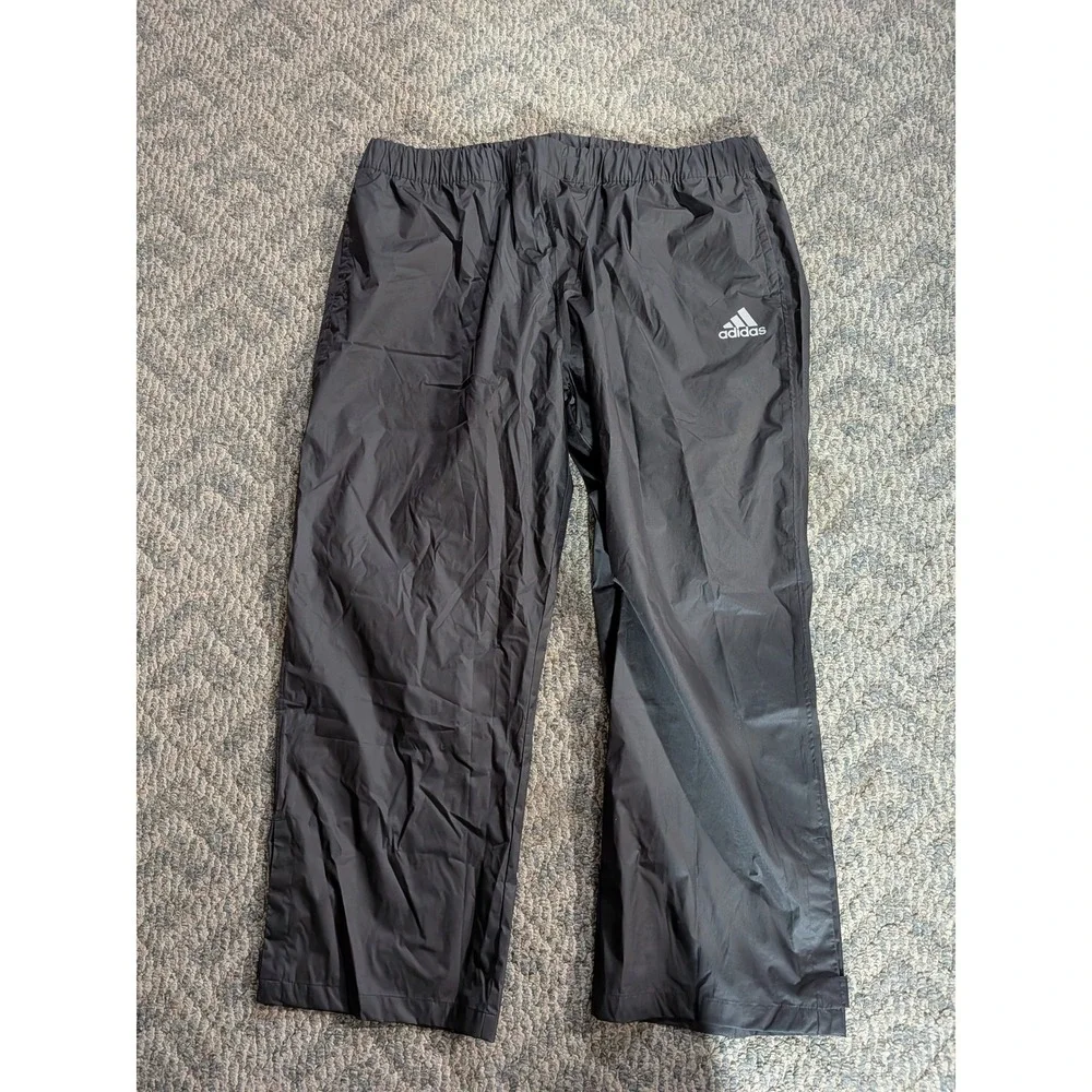 Adidas Golf Climastorm Rain Pants Mens 2XL Black Wind Pants CY7445